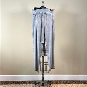 Paperbag High-Waisted Pants with Belt - NWOT